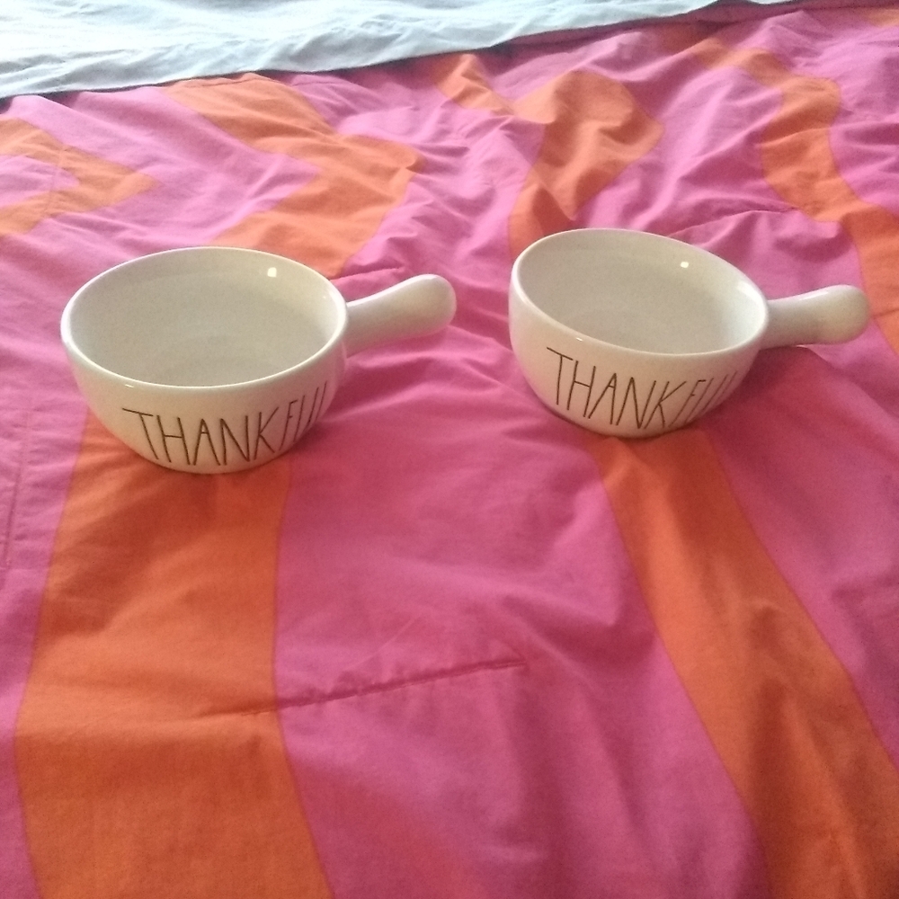 Brand new rae dunn thankful soup bowls